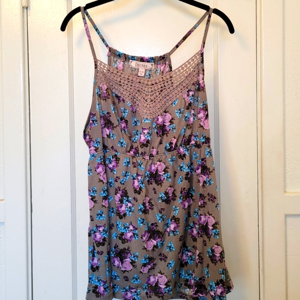 Floral and Lace Top